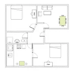 - Pleasant 2-bdr In Center Apartment