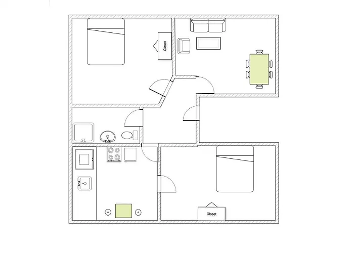 - Pleasant 2-bdr In Center Lejlighed